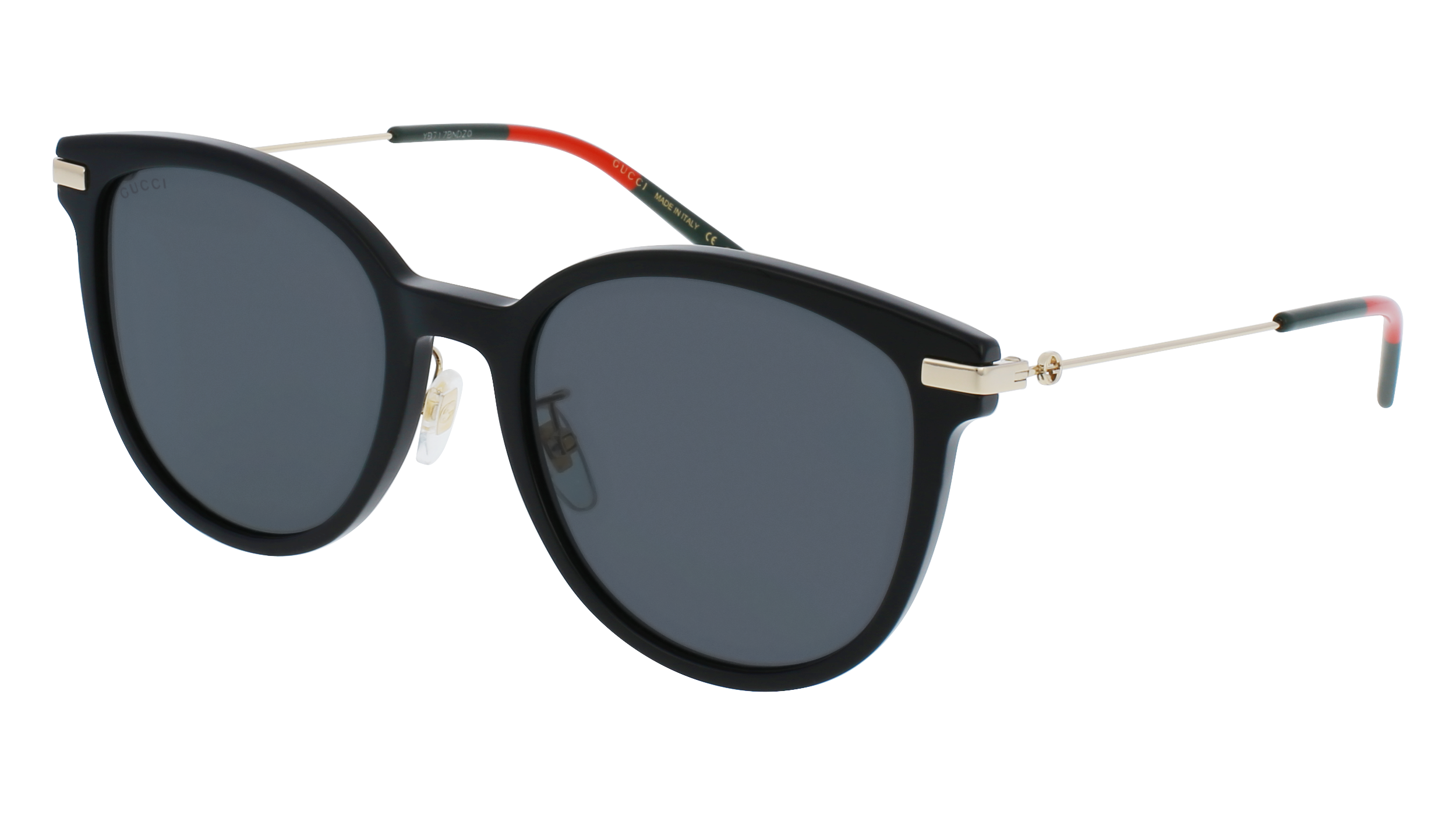 サングラス Gucci Sunglasses GG1196SK 001 Round Black Unisex gucci-gg1196sk-001-black-